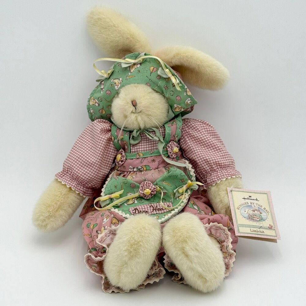 Hallmark Vintage Bunnies By The Bay Little Bit Collector Plush Rabbit 16” NWT